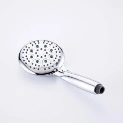 Modern 5-Spray Patterns With 2.5 GPM 4.68 In. Wall Mount Dual Shower Heads With 71 In. Shower Hose In Polished Chrome 19 Modern 5-Spray Patterns With 2.5 GPM 4.68 In. Wall Mount Dual Shower Heads With 71 In. Shower Hose In Polished Chrome -Tahanbath polished chrome dual shower heads pzz rx96106cp zq 1f 1000