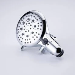 Modern 5-Spray Patterns With 2.5 GPM 4.68 In. Wall Mount Dual Shower Heads With 71 In. Shower Hose In Polished Chrome 18 Modern 5-Spray Patterns With 2.5 GPM 4.68 In. Wall Mount Dual Shower Heads With 71 In. Shower Hose In Polished Chrome -Tahanbath polished chrome dual shower heads pzz rx96106cp zq 4f 1000