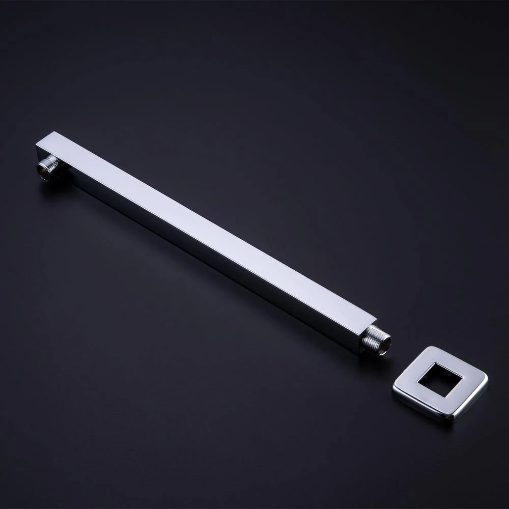 1-Spray Patterns With 2.5 GPM 10 In. Wall Mount Rain Fixed Shower Head In Polished Chrome (Valve Included) 8 1-Spray Patterns With 2.5 GPM 10 In. Wall Mount Rain Fixed Shower Head In Polished Chrome (Valve Included) - Image 8