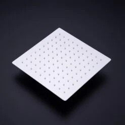 1-Spray Patterns With 2.5 GPM 10 In. Wall Mount Rain Fixed Shower Head In Polished Chrome (Valve Included) 15 1-Spray Patterns With 2.5 GPM 10 In. Wall Mount Rain Fixed Shower Head In Polished Chrome (Valve Included) -Tahanbath polished chrome fixed shower heads pzz 93101 cp zq 4f 1000