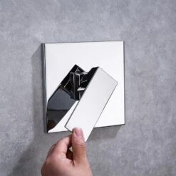 1-Spray Patterns With 2.5 GPM 10 In. Wall Mount Rain Fixed Shower Head In Polished Chrome (Valve Included) 13 1-Spray Patterns With 2.5 GPM 10 In. Wall Mount Rain Fixed Shower Head In Polished Chrome (Valve Included) -Tahanbath polished chrome fixed shower heads pzz 93101 cp zq 66 1000