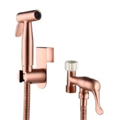 Bidet Sprayer For Toilet, Handheld Cloth Diaper Sprayer In Rose Gold