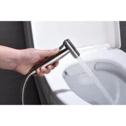 Bidet Sprayer For Toilet, Handheld Cloth Diaper Sprayer In Silver -Tahanbath silver tahanbath bidet faucets y w2287 p151832 31 1000