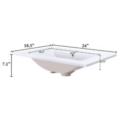 18 In. W X 19 In. H Bath Vanity In Gray With MDF Vanity Top In Black With Black Basin (1*Sink) -Tahanbath tahanbath bathroom vanities with tops q xuyan k2152 b 1d 1000