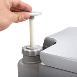 Travel Outdoor Non-Electric 5 Gal. Camping Portable Toilet, Flush Potty Waterless Toilet -Tahanbath tahanbath composting toilets z d0102het5cv 44 1000