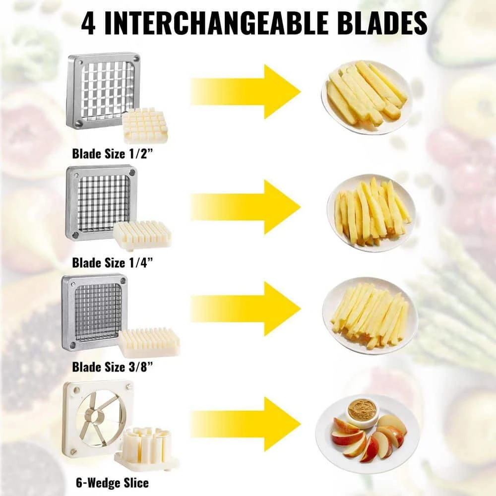 Commercial Chopper Commercial Vegetable Chopper With 4-Blades Fruits Dicer 2 Commercial Chopper Commercial Vegetable Chopper With 4-Blades Fruits Dicer - Image 2