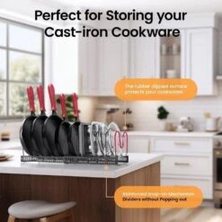 Expandable Pot Lid Organizer, Pots And Pans Lid Rack Drawer Organizer, Adjustable Pot Lid Holders For Cabinet, Clearance -Tahanbath tahanbath kitchenware dividers z d0102xf65jx c3 1000