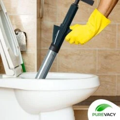 Air Plunger For Toilet/Shower-High Pressure, Dark Green, 4 Replaceable Heads, ABS And Stainless Steel -Tahanbath tahanbath plungers z d0102hgjkpy 76 1000