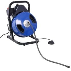 Electric Drain Cleaner Machine 60 Ft. X 1/2" W/4-Cutters & Foot Switch, Sewer Snake Drill Auger For 1 In. To 4 In. Pipes -Tahanbath tahanbath sewer machines z w46591779 44 1000