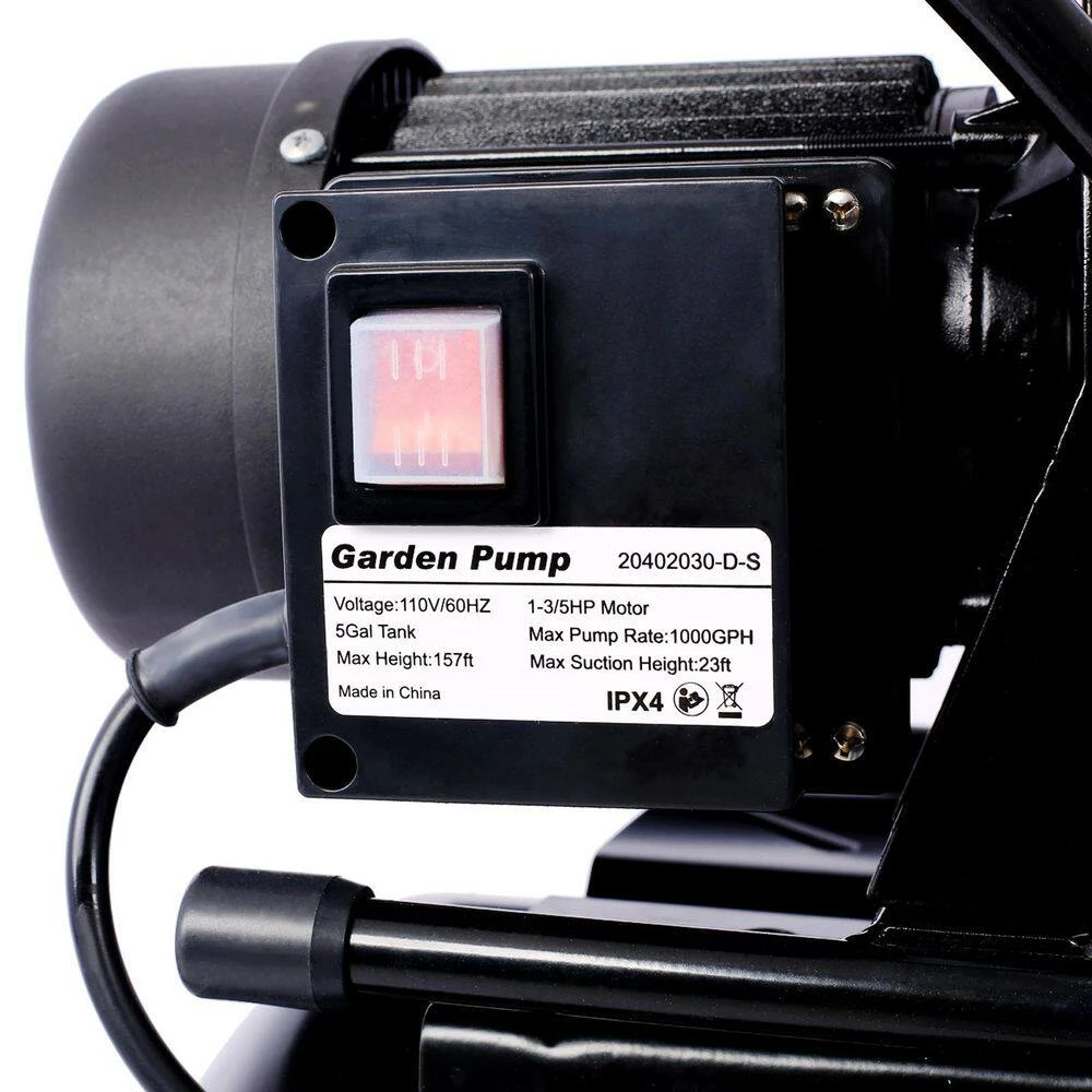 1.6 HP Stainless Steel Shallow Well Pump With Pressure Tank-Garden/Irrigation And Automatic Water Booster 7 1.6 HP Stainless Steel Shallow Well Pump With Pressure Tank-Garden/Irrigation And Automatic Water Booster - Image 7