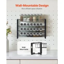 Spice Rack Organizer For Cabinet Kitchen Countertop Seasoning Organizer 18 X 11 In. -Tahanbath tahanbath spice racks z d010277ux7j 44 1000
