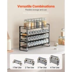 Spice Rack Organizer For Cabinet Kitchen Countertop Seasoning Organizer 18 X 11 In. -Tahanbath tahanbath spice racks z d010277ux7j 4f 1000
