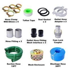 Trash Pump 3 In. 209cc 7HP 4 Stroke OHV ENGINE, Gas Powered Full Trash Water Pump 50 Ft. Discharge Hose 14 Trash Pump 3 In. 209cc 7HP 4 Stroke OHV ENGINE, Gas Powered Full Trash Water Pump 50 Ft. Discharge Hose -Tahanbath tahanbath trash pumps z w465134909 1f 1000