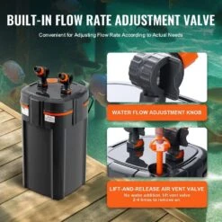 264GPH 3-Stage Canister Aquarium Filter: 75 Gal. Ultra-Quiet, UV Protection, 11-Watt -Tahanbath tahanbath whole house water filter systems z d0102hqa0t7 1f 1000