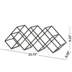 7-Bottle Black Wine Rack -Tahanbath tahanbath wine racks z 70641 d4 1000