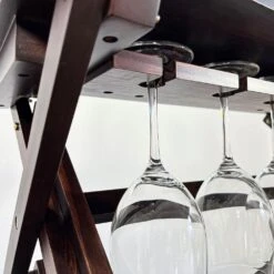 26-Bottles Freestanding Wine Rack, Wine Storage Rack, Freestanding Display Rack For Kitchen, Pantry, Cellar, Walnut -Tahanbath tahanbath wine racks z w2221p191954 44 1000