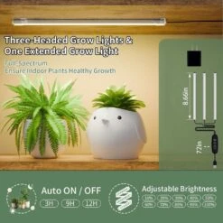 12.10 In. W X 29.30 In. D X 64.80 In. H Freestanding Linen Cabinet With Grow Light And Plant Shelves In Multi-Colored -Tahanbath walnut black tahanbath linen cabinets ct xl p314625 4f 1000