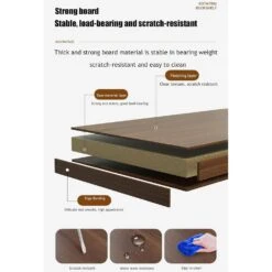 18.10 In. W X 18.10 In. D X 68.10 In. H Brown MDF Freestanding Linen Cabinet With Wheels And Drawers In Walnut -Tahanbath walnut brown tahanbath linen cabinets ct xl p212237 1f 1000