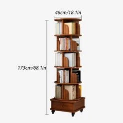 18.10 In. W X 18.10 In. D X 68.10 In. H Brown MDF Freestanding Linen Cabinet With Wheels And Drawers In Walnut -Tahanbath walnut brown tahanbath linen cabinets ct xl p212237 4f 1000