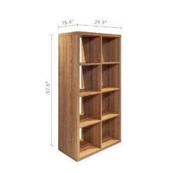 15.35 In. W X 29.92 In. D X 57.52 In. H MDF Freestanding Linen CabinetLinen Cabinet With 4-Shleves In Walnut -Tahanbath walnut tahanbath linen cabinets ct xl 60289 c3 1000