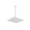 1-Spray Patterns 2.5 GPM Ceiling Mount Fixed Shower Head In White