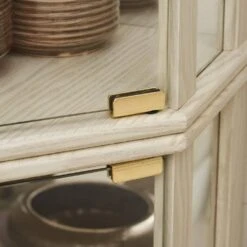 16.50 In. W X 16.50 In. H White Lighted Corner Curio Cabinet-Glass Display Case W/Built-in Lighting For Antiques & Wine -Tahanbath white tahanbath assembled kitchen cabinets z w1758p294617 31 1000