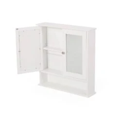 5.25 In. W X 22.25 In. D X 23.00 In. H Bathroom Storage Wall Cabinet In White -Tahanbath white tahanbath bathroom wall cabinets z 66605 c3 1000