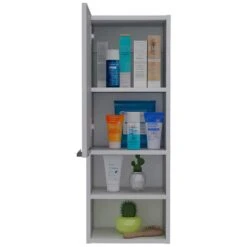 11.80 In. W X 10.00 In. D X 10.00 In. H Bathroom Storage Wall Cabinet In White -Tahanbath white tahanbath bathroom wall cabinets z b07091955 44 1000