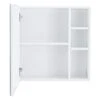 5.00 In. W X 21.70 In. D X 22.00 In. H Bathroom Storage Wall Cabinet A Separate Wall Mounted Bathroom Mirror In White