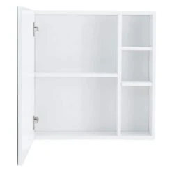 5.00 In. W X 21.70 In. D X 22.00 In. H Bathroom Storage Wall Cabinet A Separate Wall Mounted Bathroom Mirror In White