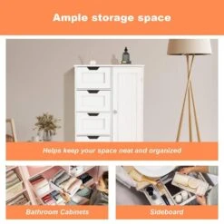 11.81 In. W X 22.50 In. D X 32.68 In. H Bathroom Storage Wall Cabinet In White -Tahanbath white tahanbath bathroom wall cabinets z w28222278 76 1000