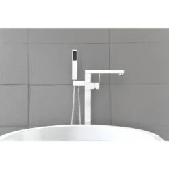 Single-Handle Claw Foot Freestanding Tub Faucet In. White -Tahanbath white tahanbath claw foot tub faucets z w1272 57915 44 1000