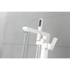 Single-Handle Claw Foot Freestanding Tub Faucet In. White -Tahanbath white tahanbath claw foot tub faucets z w1272 57915 fa 1000