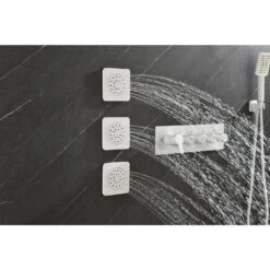 Single-Handle Claw Foot Tub Faucet With Hand Shower Spray Body Shower Bodyspray (3pcs) In. White -Tahanbath white tahanbath claw foot tub faucets z w928100927 44 1000