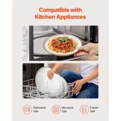 12 PCS Dinnerware Set Ceramic Plates And Bowls Sets Service For 4 White -Tahanbath white tahanbath dinnerware sets z d0102x3gxcg 44 1000