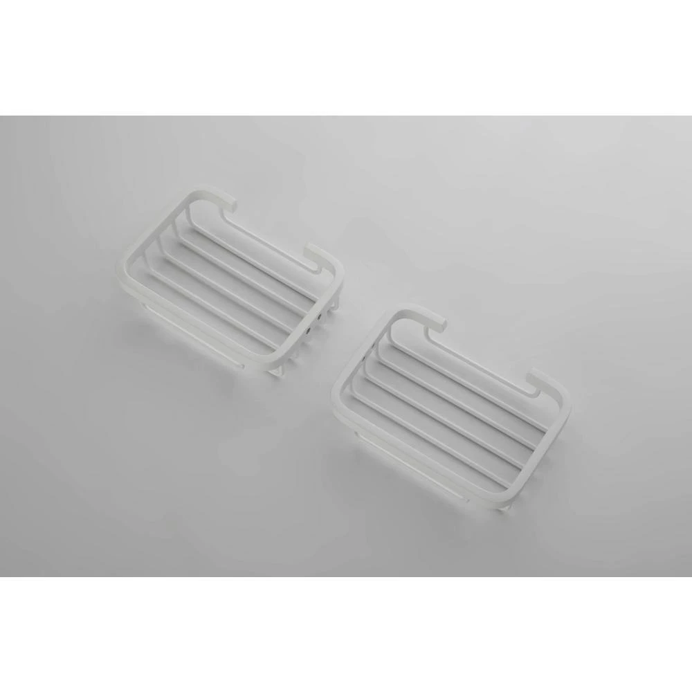 4-Spray Round High Preasure Adjustable Slide Bar Shower And Soap Dish With Hand Shower In White 5 4-Spray Round High Preasure Adjustable Slide Bar Shower And Soap Dish With Hand Shower In White - Image 5