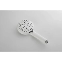 4-Spray Round High Preasure Adjustable Slide Bar Shower And Soap Dish With Hand Shower In White 13 4-Spray Round High Preasure Adjustable Slide Bar Shower And Soap Dish With Hand Shower In White -Tahanbath white tahanbath dual shower heads z w1272 81835 fa 1000