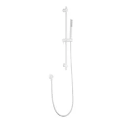 1-Spray Wall Mount Handheld Shower Head With 2 GPM Hand Shower In White