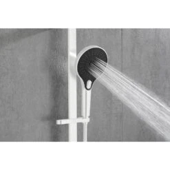 3-Spray Wall Mount Handheld Shower Head 2.5 GPM In White -Tahanbath white tahanbath handheld shower heads z w1272 101891 31 1000