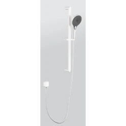 3-Spray Wall Mount Handheld Shower Head 2.5 GPM In White