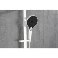 3-Spray Wall Mount Handheld Shower Head 2.5 GPM In White -Tahanbath white tahanbath handheld shower heads z w1272 101891 76 1000