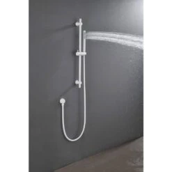 1-Spray Wall Mount Handheld Shower Head 1.8 GPM In White -Tahanbath white tahanbath handheld shower heads z w2287p282324 76 1000