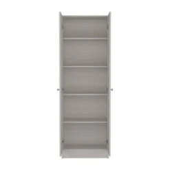 23.60 In. W X 11.80 In. D X 71.10 In. H Particle Board Freestanding Linen Cabinet With 5-Shelves In Oak -Tahanbath white tahanbath linen cabinets ct xl 132952 1f 1000