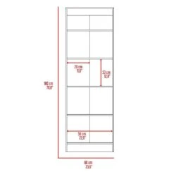23.60 In. W X 11.80 In. D X 71.10 In. H Particle Board Freestanding Linen Cabinet With 5-Shelves In Oak -Tahanbath white tahanbath linen cabinets ct xl 132952 4f 1000
