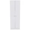 23.60 In. W X 11.80 In. D X 11.80 In. H White Particle Board Freestanding Linen Cabinet With Five Shelves In White