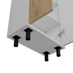 23.62 In. W X 11.81 In. D X 71.10 In. H White Wood Freestanding Linen Cabinet With 5-Shelves And 2-Door In White -Tahanbath white tahanbath linen cabinets ct xl p148774 fa 1000