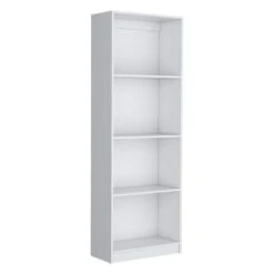 24.70 In. W X 11.70 In. D X 71.10 In. H White Wood Freestanding Linen Cabinet W/4-Shelves In White