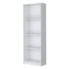 71.10 In. W X 24.70 In. D X 71.10 In. H White Wood Freestanding Linen Cabinet With 4-Storage Shelves In White