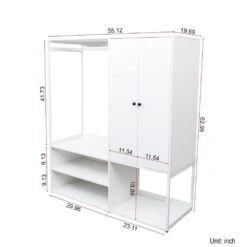 15.75 In. W X 39.37 In. D X 70.87 In. H White Wood Freestanding Linen Cabinet W/Drawers And 6-Shelves In White 10 15.75 In. W X 39.37 In. D X 70.87 In. H White Wood Freestanding Linen Cabinet W/Drawers And 6-Shelves In White -Tahanbath white tahanbath linen cabinets ct xl p280699 c3 1000