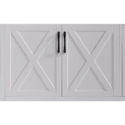 15 In. W X 108.70 In. D X 68 In. H White MDF And Particle Board Freestanding Linen Cabinet With Drawers In White -Tahanbath white tahanbath linen cabinets ct xl s00010 44 1000